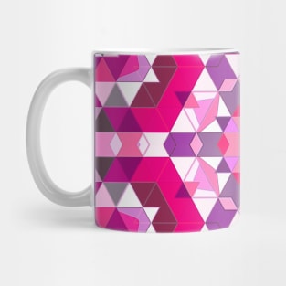 Pink, Purple and White Geometric Flower Mandala Mug